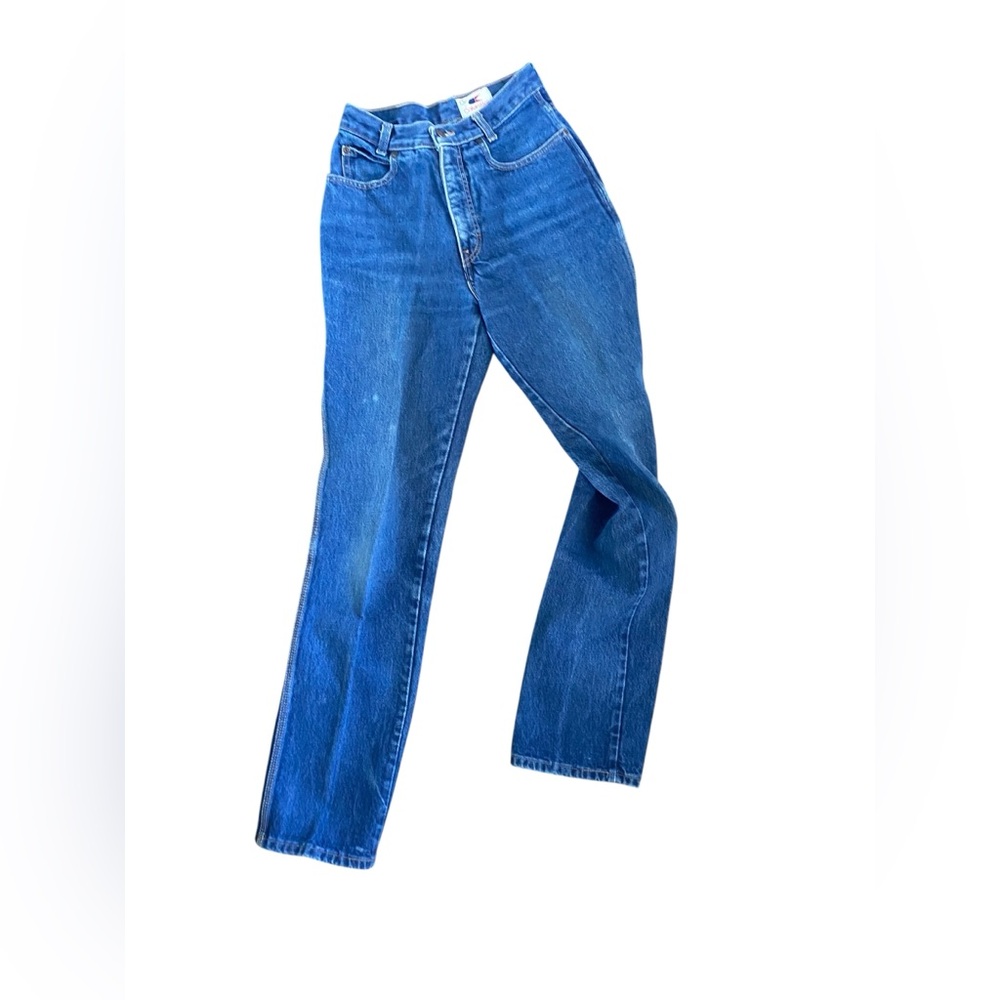 RARE 60/70’s CALVIN KLEIN HIGH RISE STRAIGHT DAK WASH
CLASSIC JEANS 0/2